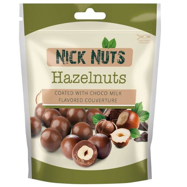 NICK NUTS φουντούκια με επικάλυψη κουβερτούρας γάλακτος 100gr