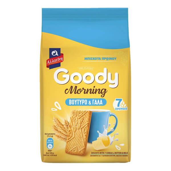 ΑΛΛΑΤΙΝΗ μπισκότα goody morning με βούτυρο και γάλα 160gr