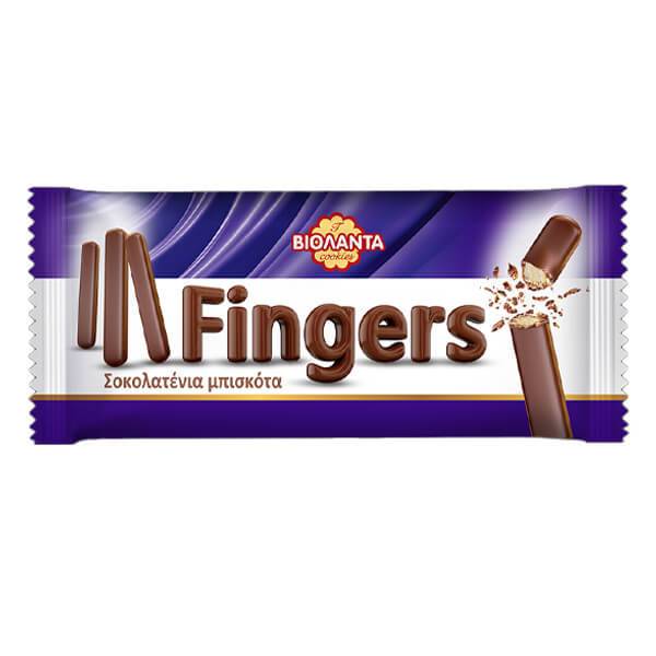 ΒΙΟΛΑΝΤΑ μπισκότα fingers με επικάλυψη σοκολάτας 120gr