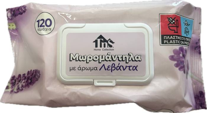 TNS μωρομάντηλα με άρωμα λεβάντα 120τεμ