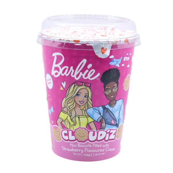 BARBIE μπισκότα γεμιστά mini με φράουλα 125gr