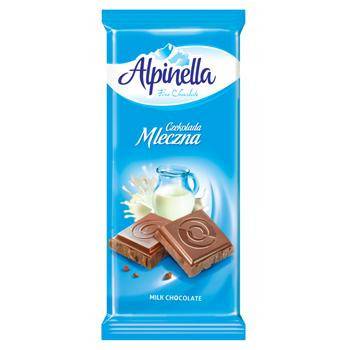 ALPINELLA σοκολάτα γάλακτος 90gr