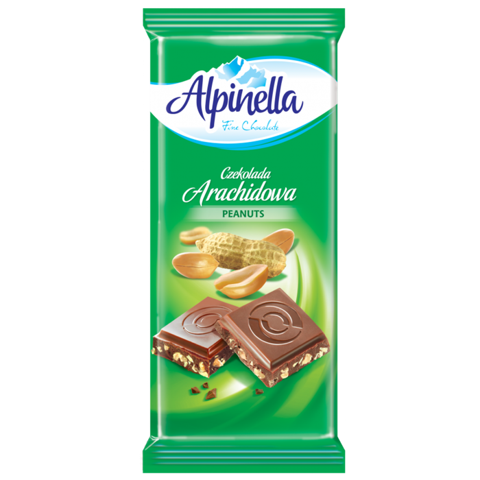 ALPINELLA σοκολάτα γάλακτος με φυστίκι 90gr
