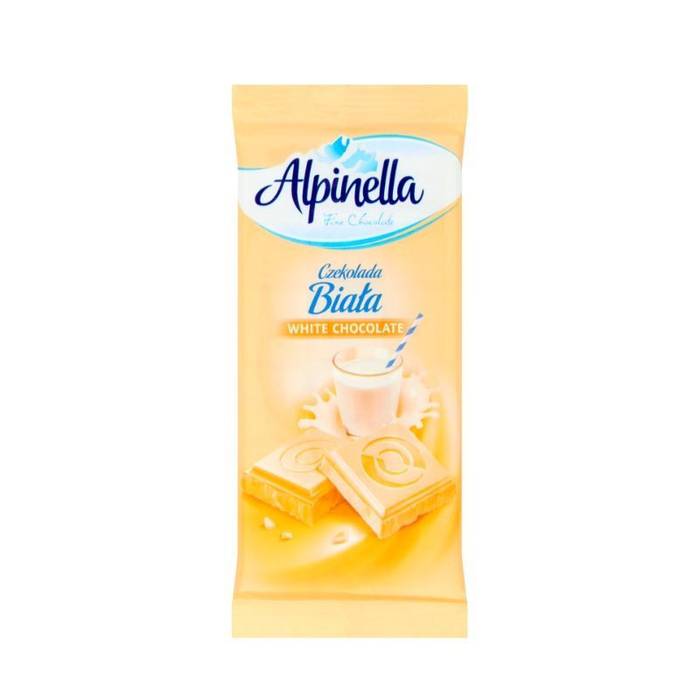 ALPINELLA σοκολάτα λευκή 90gr