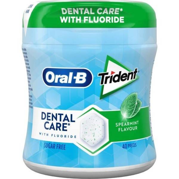 TRIDENT τσίχλες dental care με δυόσμο 6x68gr