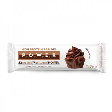 POWER TECH μπάρα πρωτεϊνης με διπλή σοκολάτα 60gr