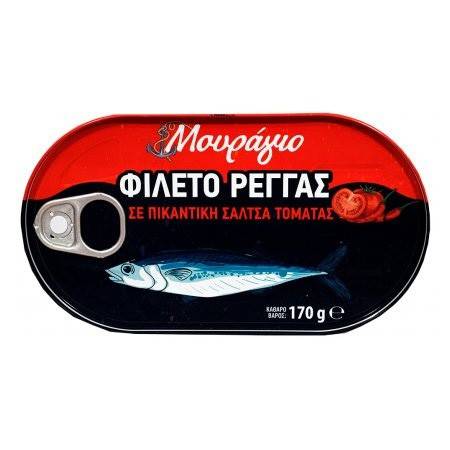 ΜΟΥΡΑΓΙΟ ρέγγα σε πικάντικη σάλτσα ντομάτας 170gr