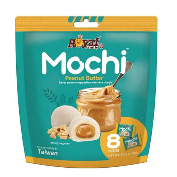 ROYAL mochi με φυστικοβούτυρο 120gr