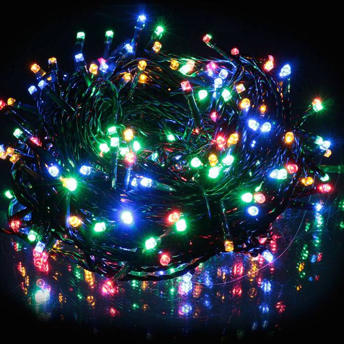 LUCI LED λαμπάκια χριστουγεννιάτικα led πολύχρωμα 200τεμ 18m