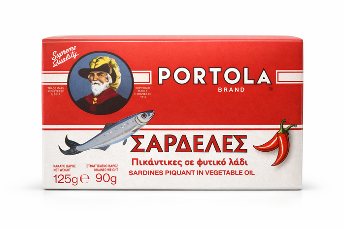 PORTOLA σαρδέλες πικάντικες 125gr