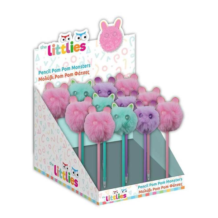 THE LITTLIES μολύβι pompom φάτσες 1τεμ