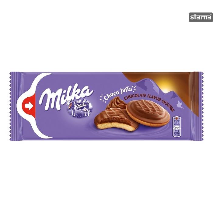 MILKA μπισκότα choco jaffa με μους σοκολάτα 128gr