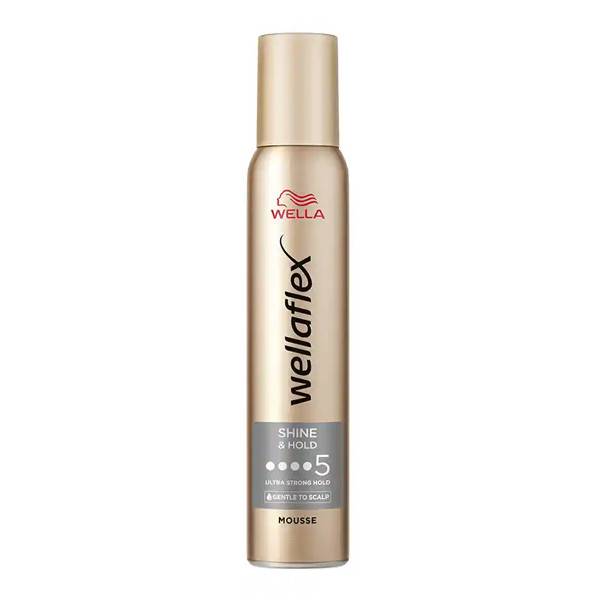 WELLAFLEX αφρός μαλλιών shine hold No5 200ml
