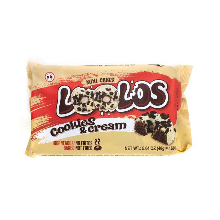 LOOLOS μίνι κεκάκια cookies και cream 160gr