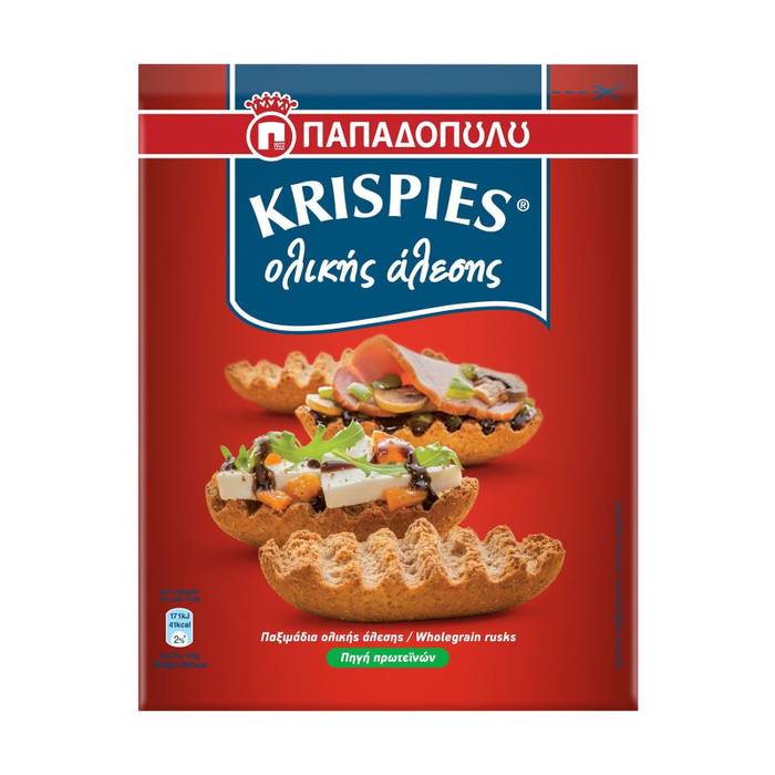 ΠΑΠΑΔΟΠΟΥΛΟΥ παξιμάδια krispies ολικής αλέσεως 200gr