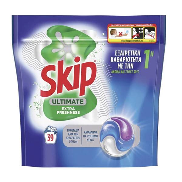SKIP ταμπλέτες πλυντηρίου ρούχων fresh 38τεμ