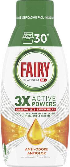 FAIRY υγρό πλυντηρίου πιάτων platinum gel fresh citrus 504ml