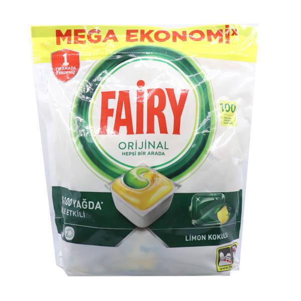 FAIRY ταμπλέτες πλυντηρίου πιάτων all in one original 100τεμ