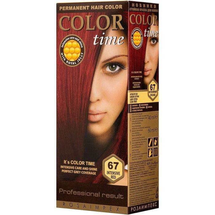 COLOR TIME βαφή μαλλιών No67 κόκκινο έντονο 115ml