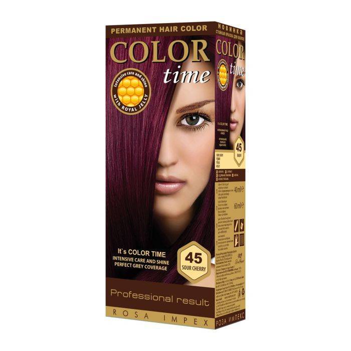 COLOR TIME βαφή μαλλιών No45 κόκκινο βυσσινί 115ml