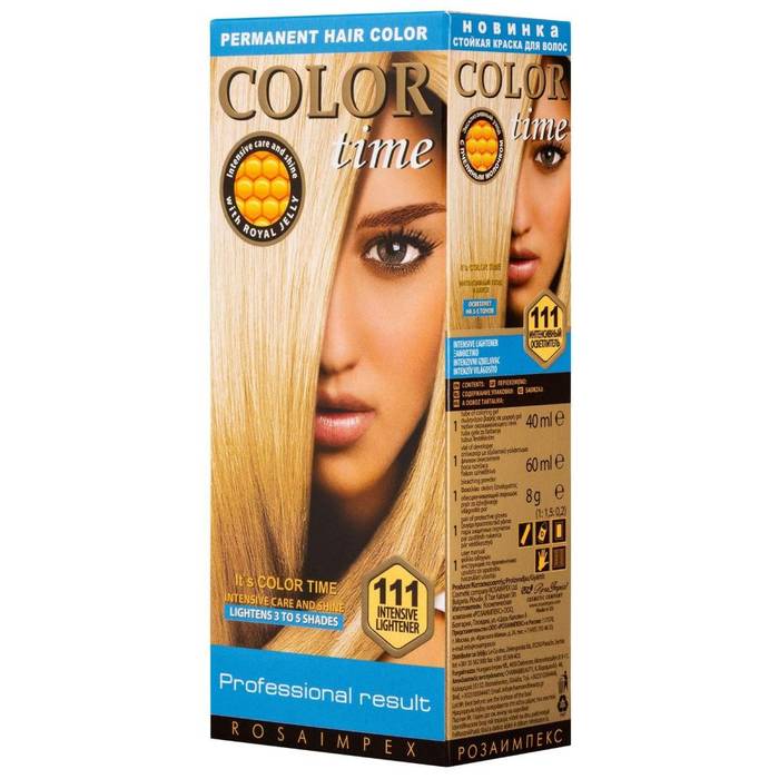 COLOR TIME βαφή μαλλιών No111 ξανθιστικό 115ml