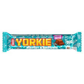 NESTLE σοκολάτα yorkie duo biscuit και brownie 72gr