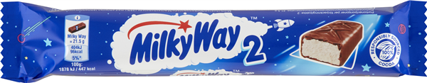 MILKY WAY σοκολάτα twin 2x21,5gr