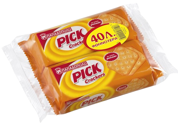 ΠΑΠΑΔΟΠΟΥΛΟΥ κράκερ pick crackers με μπέικον 2x100gr