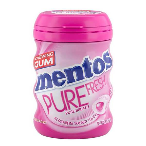 MENTOS τσίχλες pure fresh bubble fresh 4x60gr