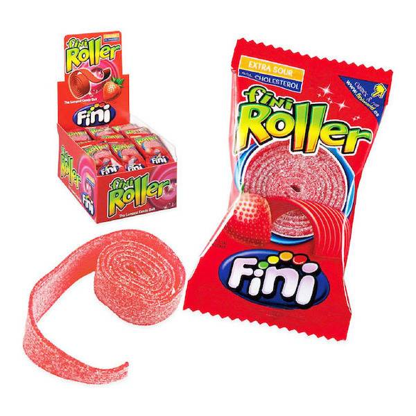 FINI ζελέ ρόλερ γλώσσα φράουλα 18x20gr