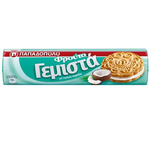 ΠΑΠΑΔΟΠΟΥΛΟΥ μπισκότα γεμιστά με καρύδα 200gr