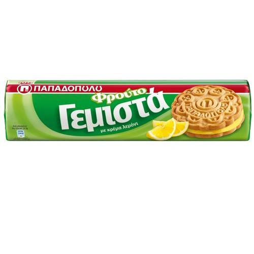 ΠΑΠΑΔΟΠΟΥΛΟΥ μπισκότα γεμιστά με λεμόνι 200gr