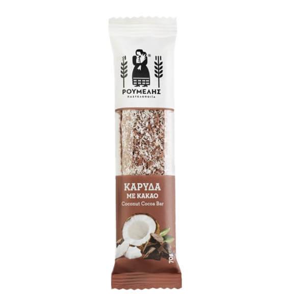 ΡΟΥΜΕΛΗ μπάρα καρύδας κακάο 70gr
