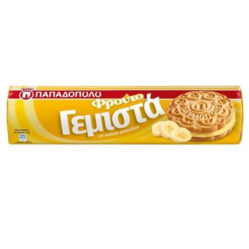 ΠΑΠΑΔΟΠΟΥΛΟΥ μπισκότα γεμιστά με μπανάνα 200gr
