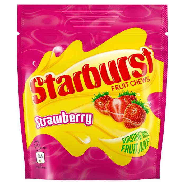 STARBURST τσίχλες με γεύση φράουλα 138gr