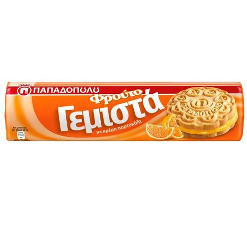 ΠΑΠΑΔΟΠΟΥΛΟΥ μπισκότα γεμιστά με πορτοκάλι 200gr