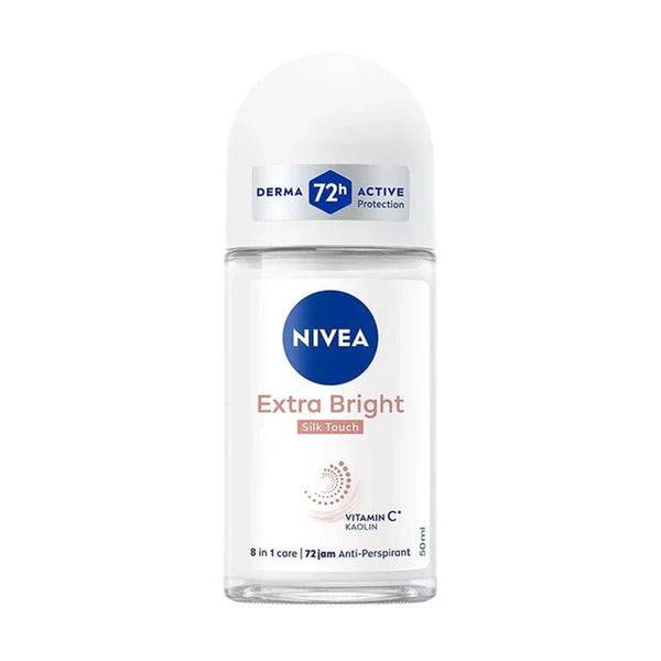 NIVEA αποσμητικό σώματος roll-on extra bright silk touch 50ml