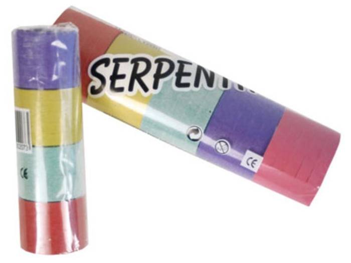 SERPENTINA σερπαντίνα αποκριάτικη πολύχρωμη 100gr