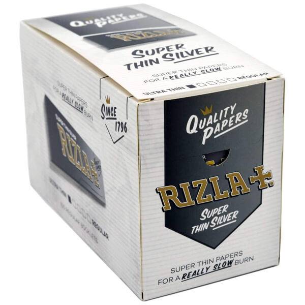 RIZLA τσιγαρόχαρτο ασημί 100x50φ