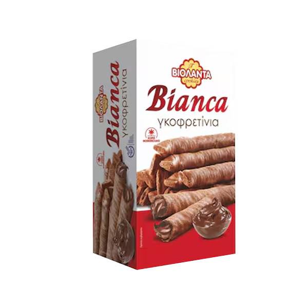 ΒΙΟΛΑΝΤΑ γκοφρετίνια bianca με κρέμα πραλίνας φουντουκιού 160gr