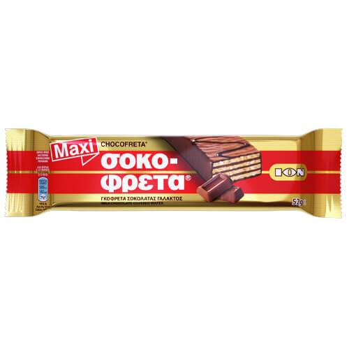 ΙΟΝ σοκοφρέτα γάλακτος maxi 20x60gr