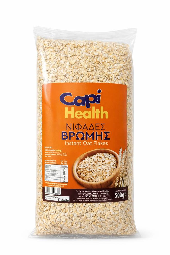CAPI νιφάδες βρώμης ολικής 500gr