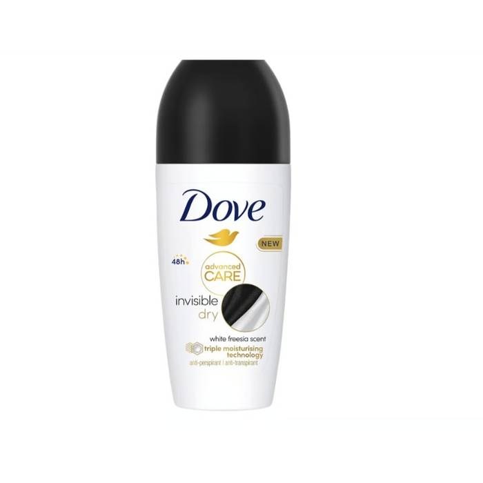 DOVE αποσμητικό σώματος roll-on invisible dry 50ml
