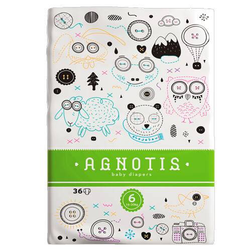 AGNOTIS παιδικές πάνες No6 16-30kg 36τεμ