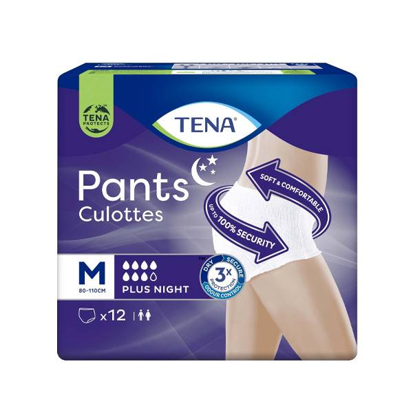 TENA pants plus night πάνα βρακάκι ακράτειας medium 12τεμ