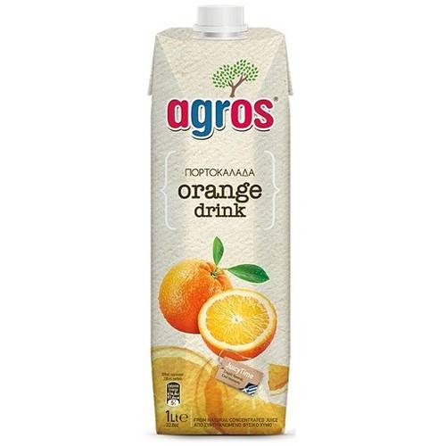 AGROS χυμός πορτοκάλι 1lt