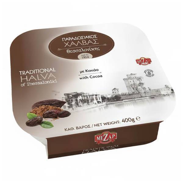 ΜΕΖΑΠ χαλβάς παραδοσιακός Θεσσαλονίκης κακάο 400gr