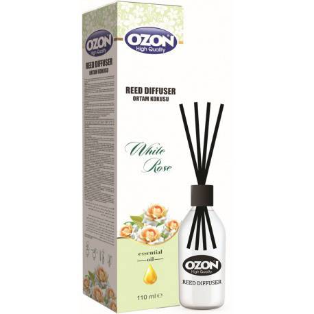 OZON αρωματικό χώρου με στικ white rose 110ml