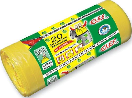 EL-EF σακούλες απορριμμάτων με χερούλια 54x60cm 35lt 20τεμ