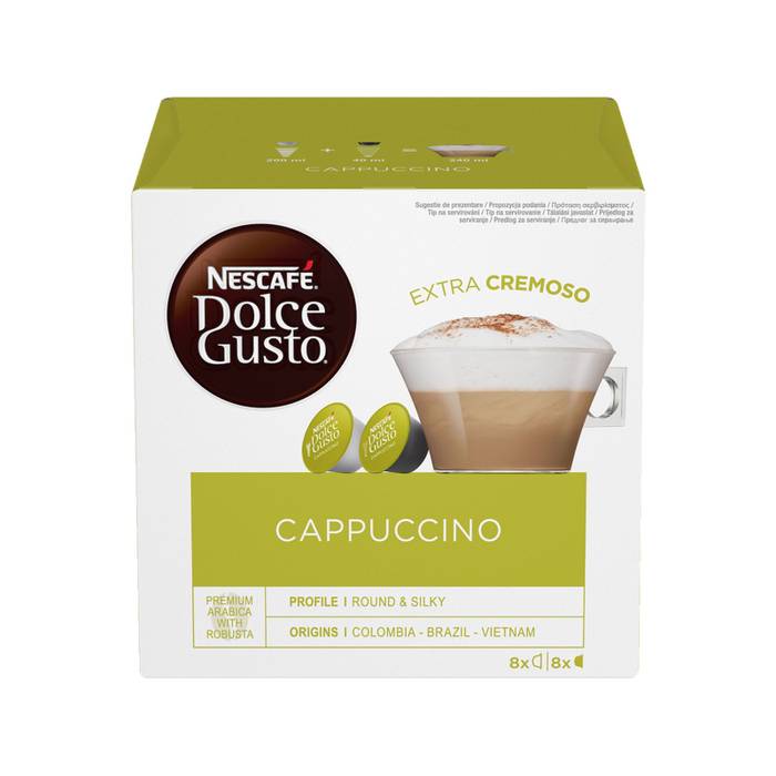 NESCAFE dolce gusto καφές espresso cappuccino σε κάψουλες συμβατές με μηχανή Nespresso 16τεμ